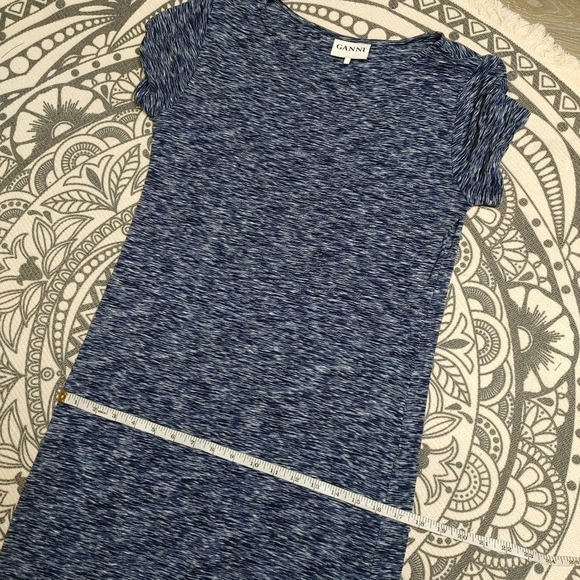 Ganni Surfers Stripes T-Shirt Dress Size M - Picture 12 of 13